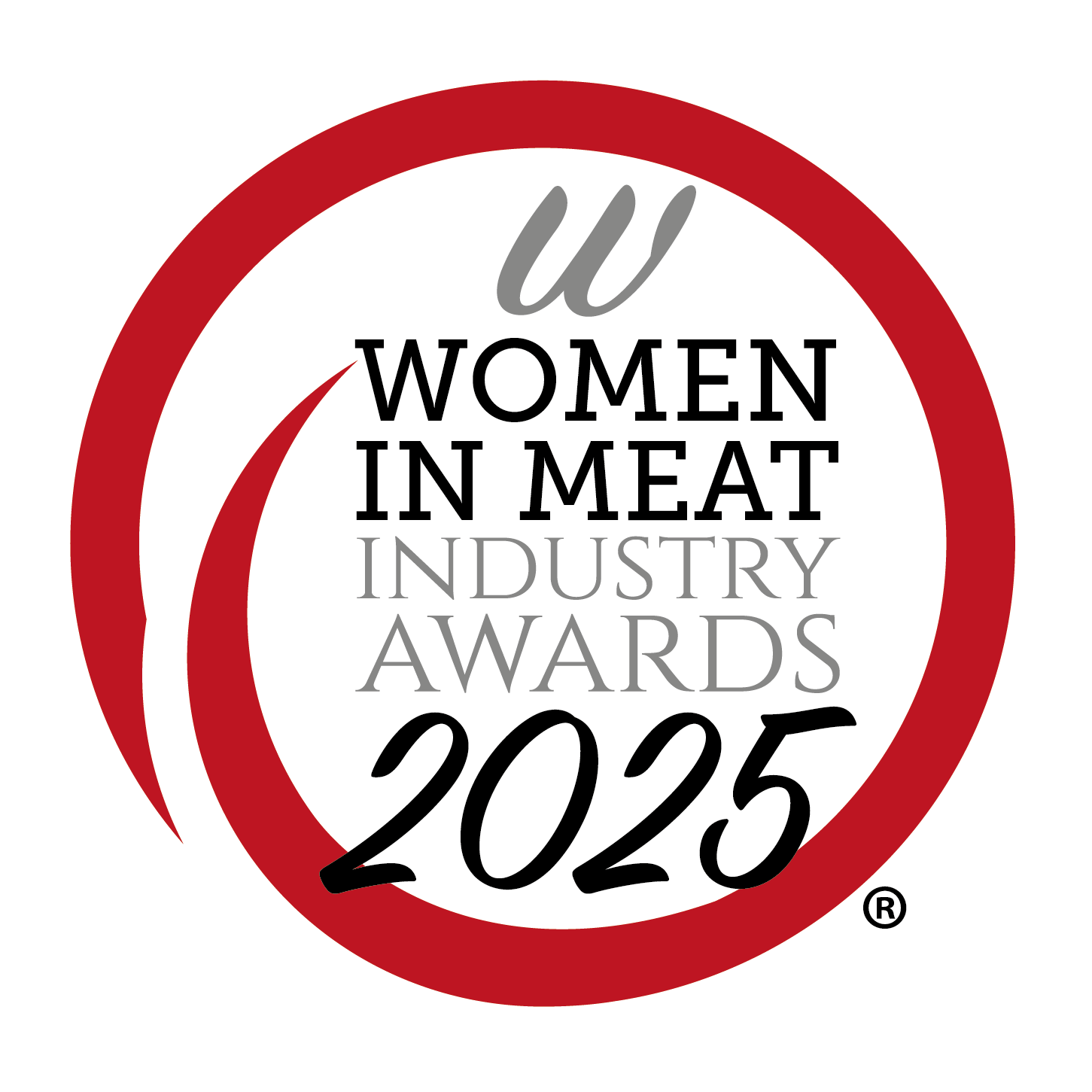 Women in Meat Industry Awards logo 2025 (TM) with background WIMI Awards 2025 logo