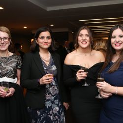 Máire Burnett and Shraddha Kaul of the British Poultry Council with Meat Management's Gabby La Mura and Emily Ansell Elfer.