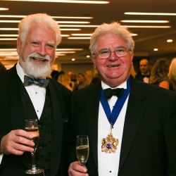 The Institute of Meat's Bill Jermey and the Master of the Worshipful Company of Butchers, Graham Baker.