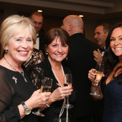 All smiles from finalist Jan Corry of Corry's Traditional Butchers and fellow guests.