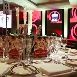 All set for the Awards dinner.