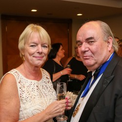 Margaret Boanas and The Master of The Worshipful Company of Butchers, Tim Dumenil.
