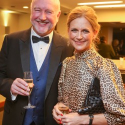 Meat Management publisher Graham Yandell and guest presenter, Katie Derham.