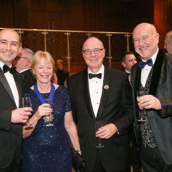 Rob Yandell (far left) and Graham Yandell (far right) of Meat Management welcomed Margaret Boanas, Meat Businesswoman of the Year 2020 and Master of the Worshipful Company of Butchers, and Consort Tony Boanas. Rob Yandell (far left) and Graham Yandell (far right) of Meat Management welcomed Margaret Boanas, Meat Businesswoman of the Year 2020 and Master of the Worshipful Company of Butchers, and Consort Tony Boanas.