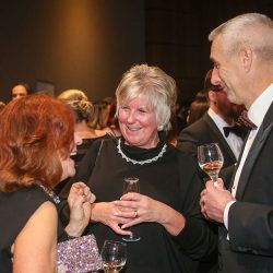 Former Meat Management editor Pam Brook (centre), was blissfully unaware of her surprise award to come… Former Meat Management editor Pam Brook (centre), was blissfully unaware of her surprise award to come…