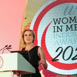 Host Katharine Merry entertained the guests. Host Katharine Merry entertained the guests.