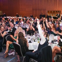 Big cheers for the winners. Big cheers for the winners.