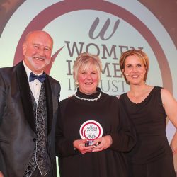 LIFETIME ACHIEVEMENT AWARD - (l-r) Graham Yandell with Pamela Brook and Katharine Merry. LIFETIME ACHIEVEMENT AWARD - (l-r) Graham Yandell with Pamela Brook and Katharine Merry.