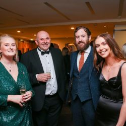 Tara McCaffrey of Crosby Management Training (left), James Richardson of FDQ (centre left) and the Kalsec Europe team.