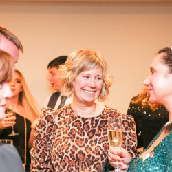 Plenty of conversation and networking going on at this year's black tie dinner and awards.