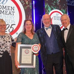 Lifetime Achievement Award: Winner – Christine Walsh, ftc. (L-R) Julie Peasgood, Christine Walsh, Graham Yandell MBE and Rory Bremner.