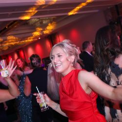 Partygoers headed to the dance floor to close the evening in style.